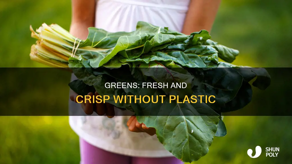 how to store greens without plastic