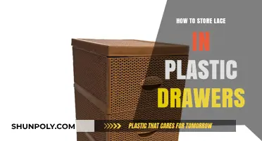 Storing Lace: Plastic Drawers Organization Guide
