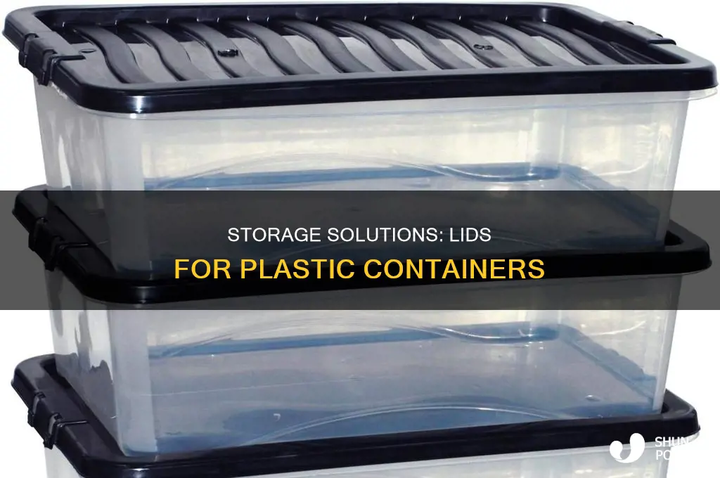 how to store lids for plastic containers