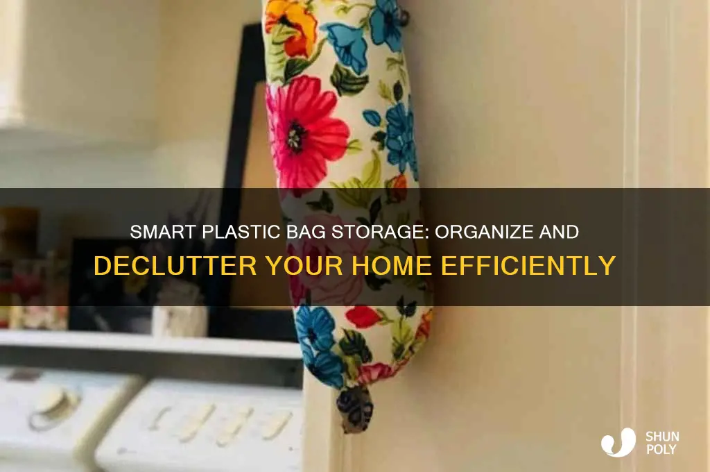 how to store plastic bags at home