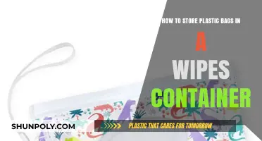 Organize Plastic Bags Efficiently in a Wipes Container: Simple Storage Hack