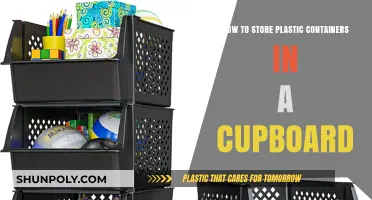 Storing Plastic Containers: Efficient Cupboard Organization
