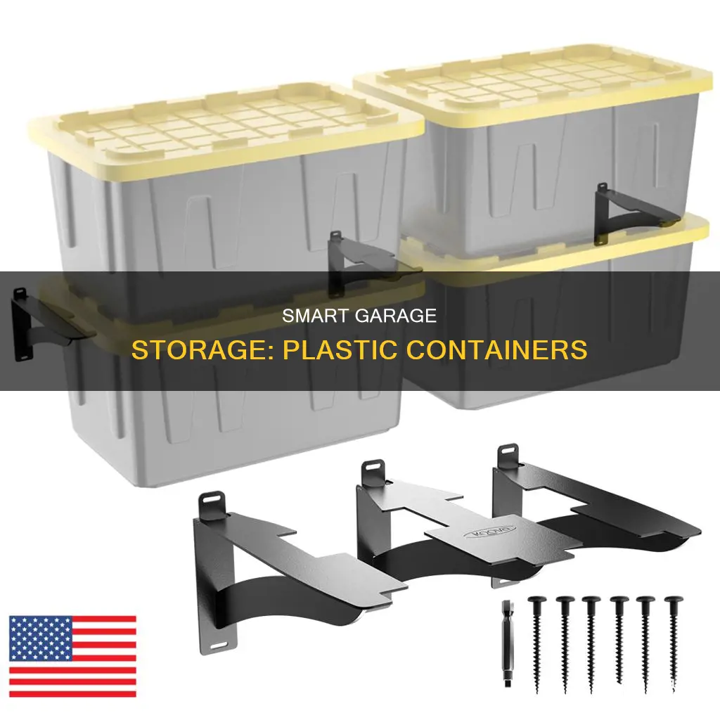 how to store plastic containers in garage ideas