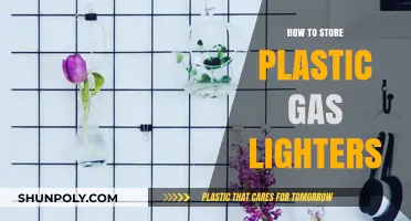 Safe Storage of Plastic Gas Lighters