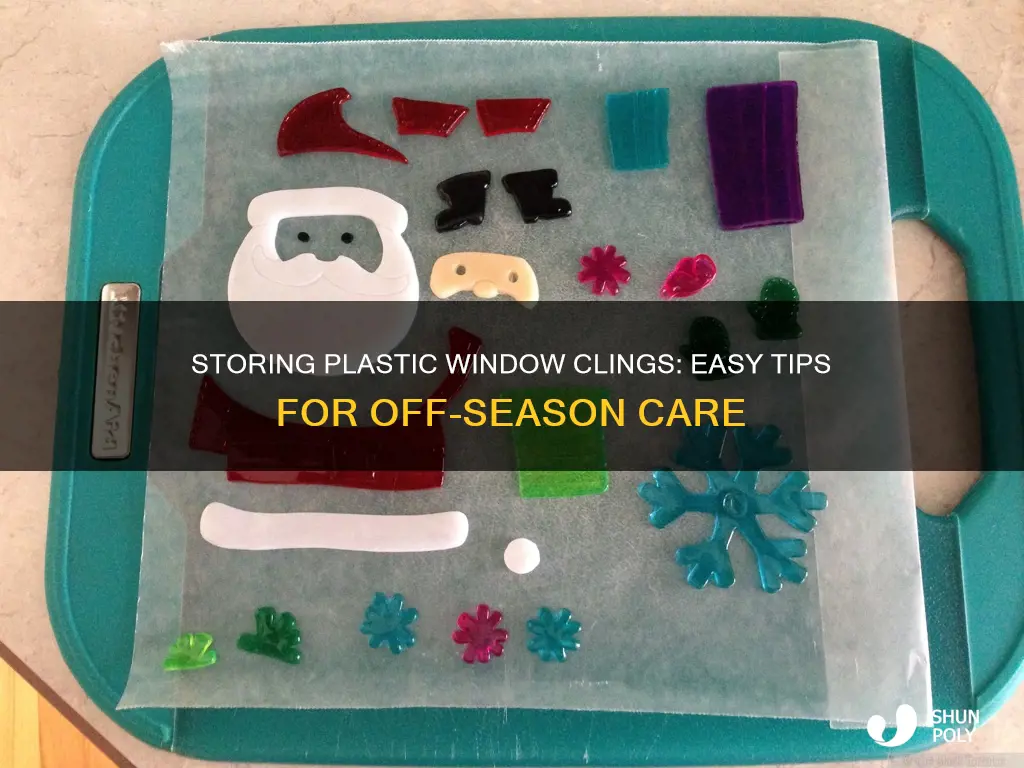 how to store plastic window clings