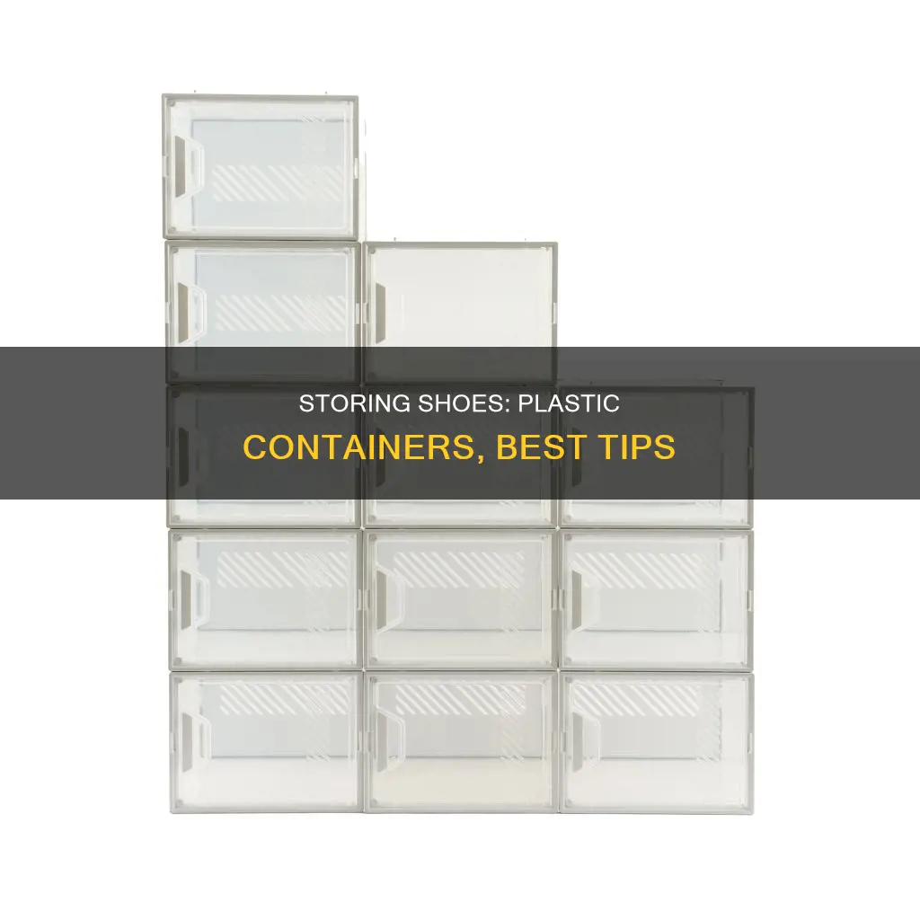 how to store shoes in plastic containers