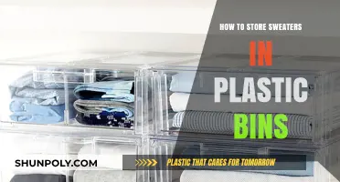 Storing Sweaters: Plastic Bins, Easy Steps