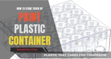 Storing Touch-Up Paint: Best Practices for Plastic Containers