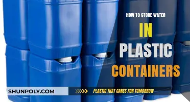 Storing Water: Plastic Containers Guide