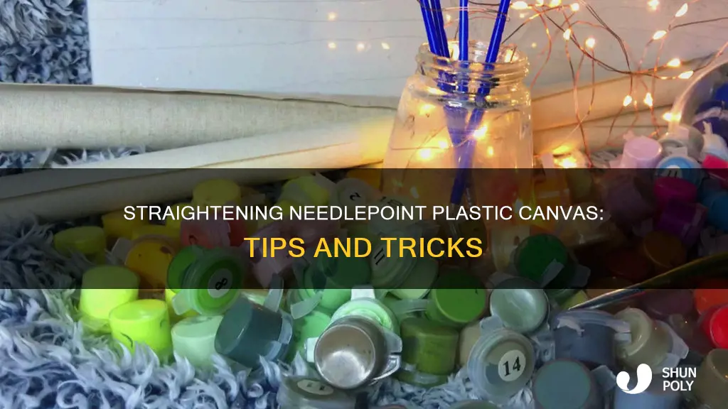 how to straighten needlepoint plastic canvas