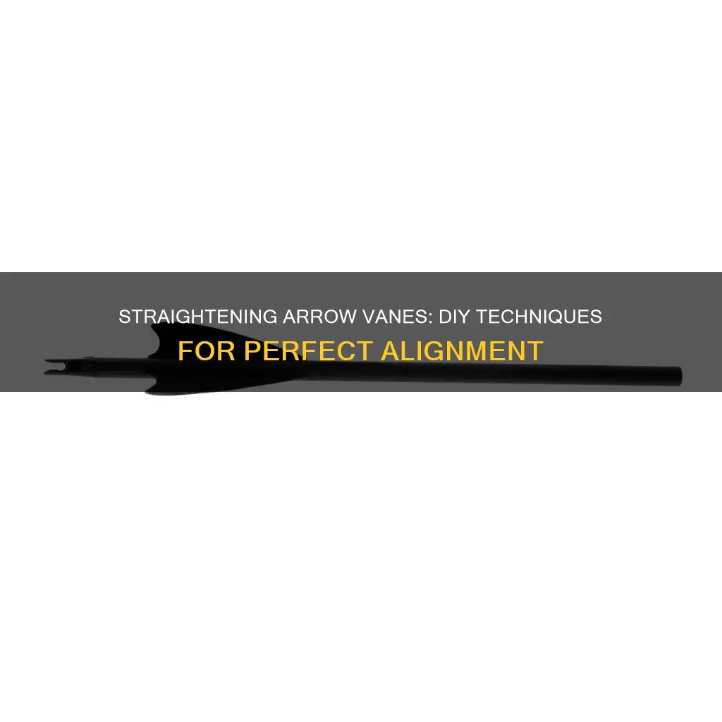 how to straighten plastic arrow vanes