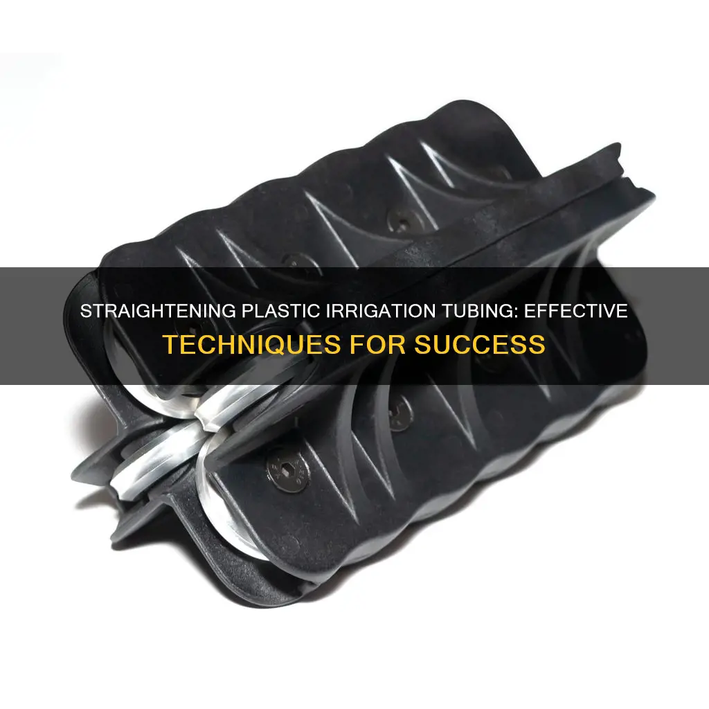 how to straighten plastic irrigation tubing