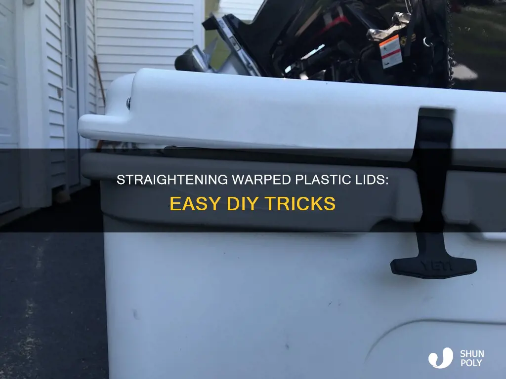 how to straighten warped plastic lids