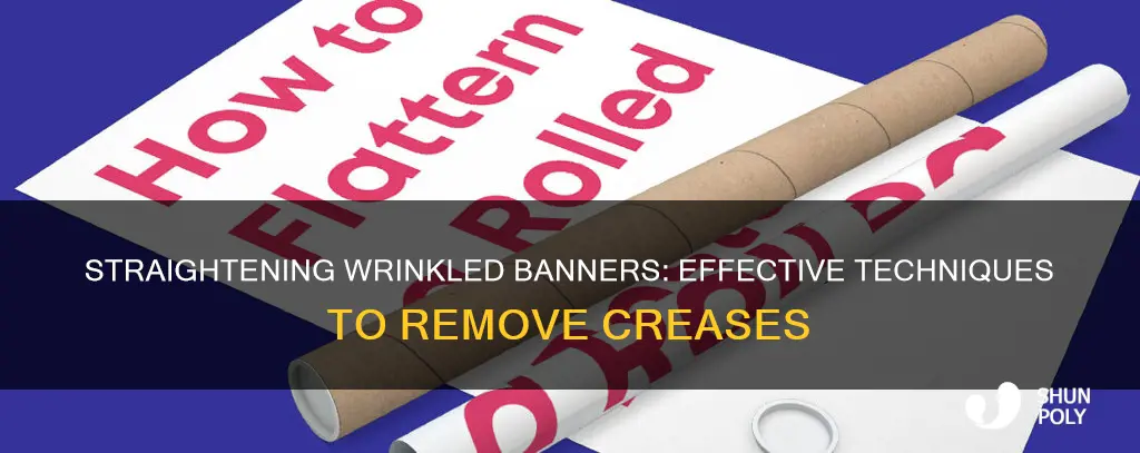 how to straighten wrinkled plastic banner