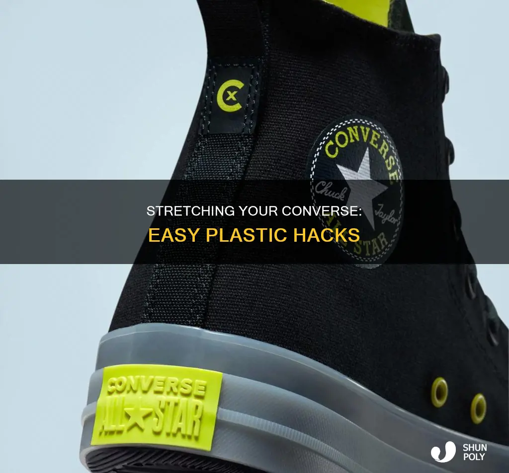 how to stretch the plastic on converse