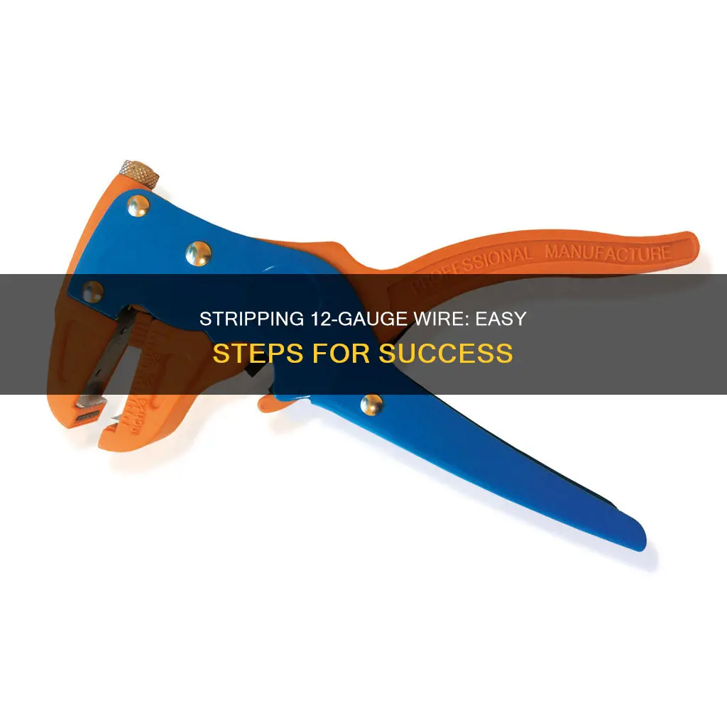 how to strip 12 guage wire plastic