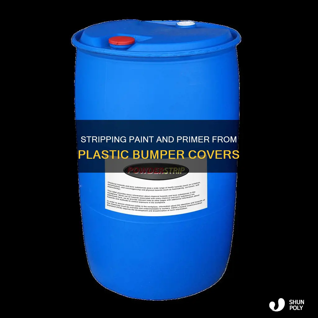 how to strip paint and primer from plastic bumper cover