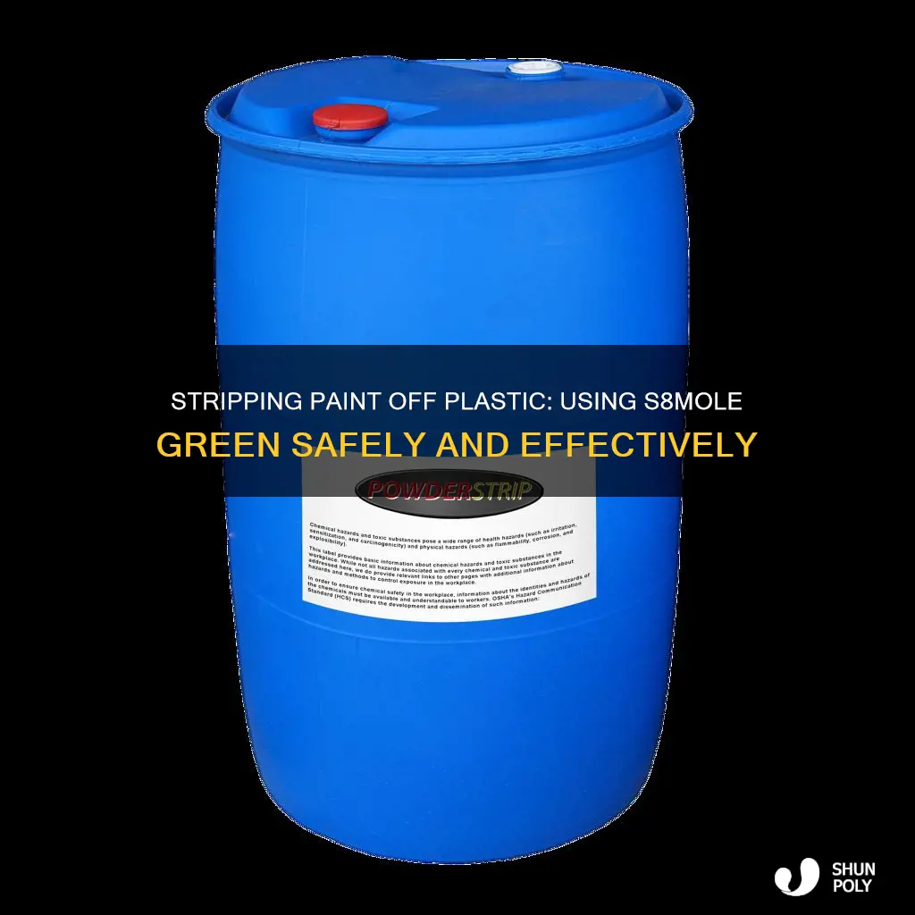 how to strip paint off plastic with s8mole green