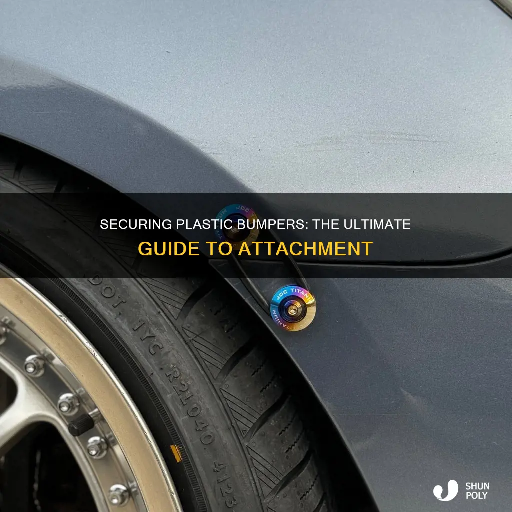 how to sucure plastic bumper to car