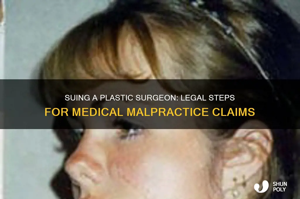 how to sue a plastic surgeon