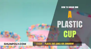 Sugar-Rimmed Plastic Cups: The Perfect Sweet Treat