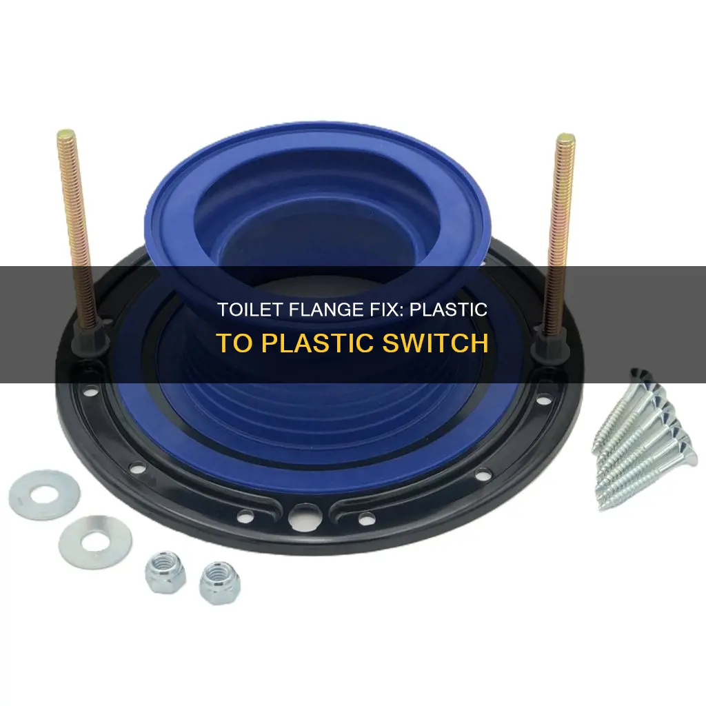 how to switch out plastic toilet flange