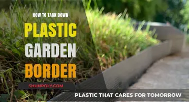 Easy Steps to Tack Down Plastic Garden Borders