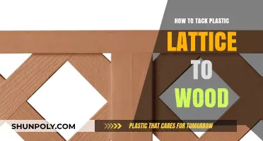 Attaching Plastic Lattice to Wood: Easy Steps to Success