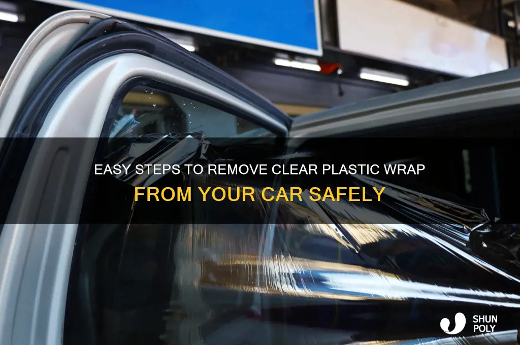 how to take off clear plastic protective wrap from car