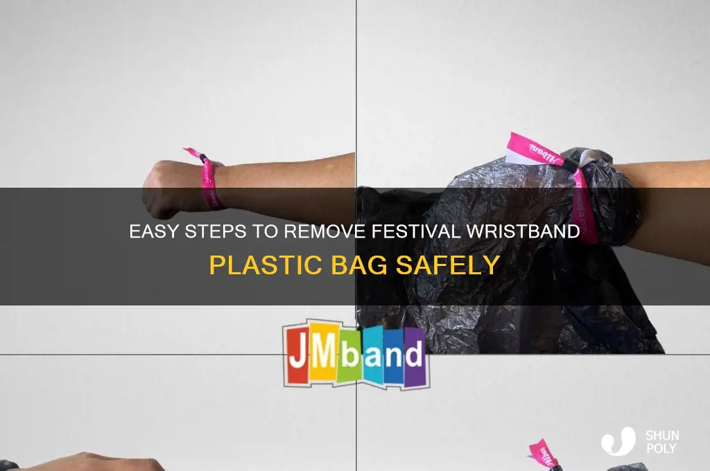 how to take off festival wristband plastic bag