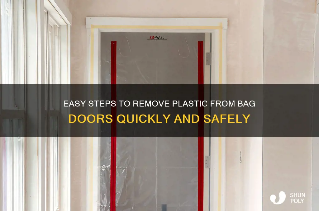 how to take off plastic from bag dorrs