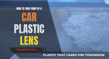 Removing Car Paint from Plastic Lenses: A Step-by-Step Guide
