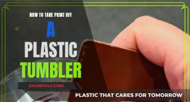 Removing Paint from a Plastic Tumbler: Effective Methods