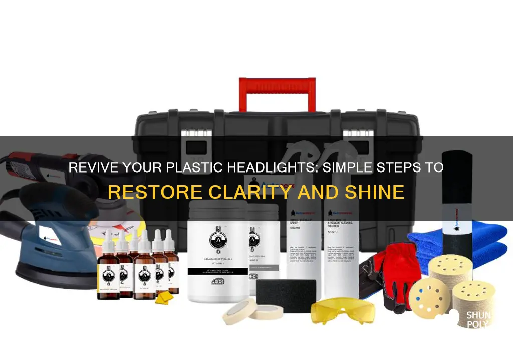 how to take plastic headlights and make like new