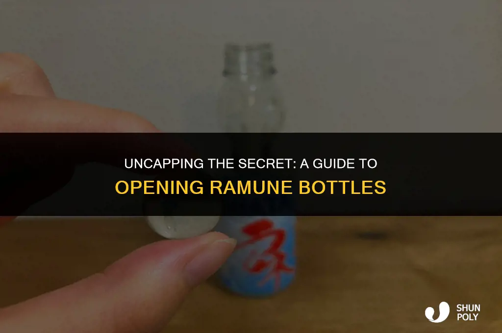 how to take plastic off ramune