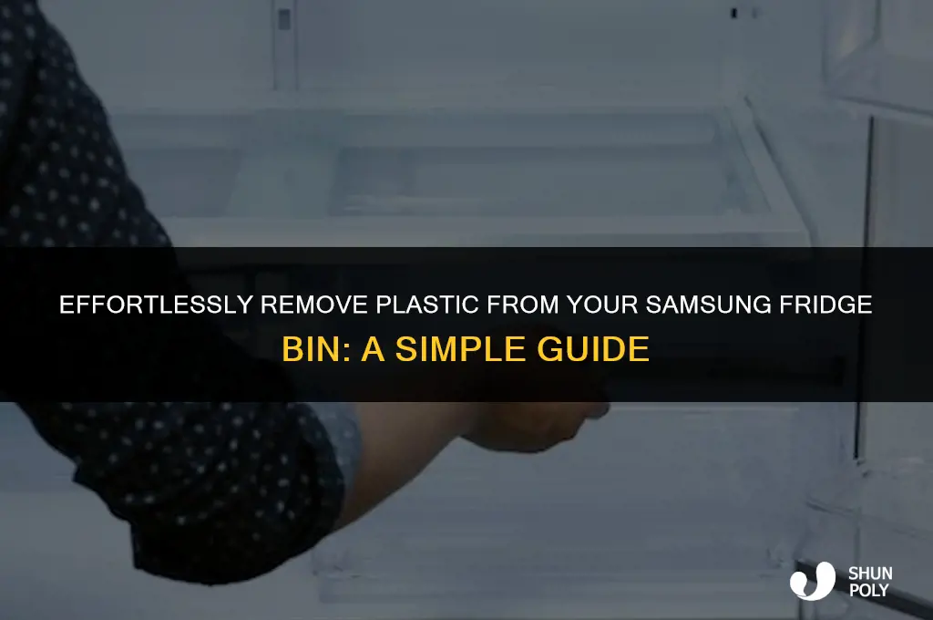 how to take plastic off samsung fridge bin
