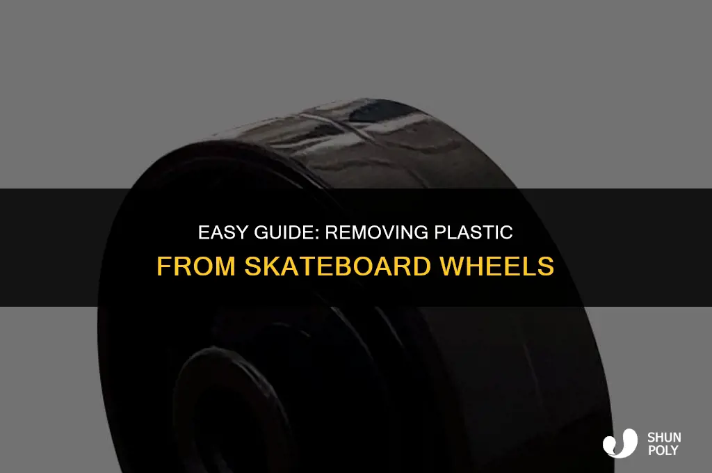 how to take plastic off skateboard wheel