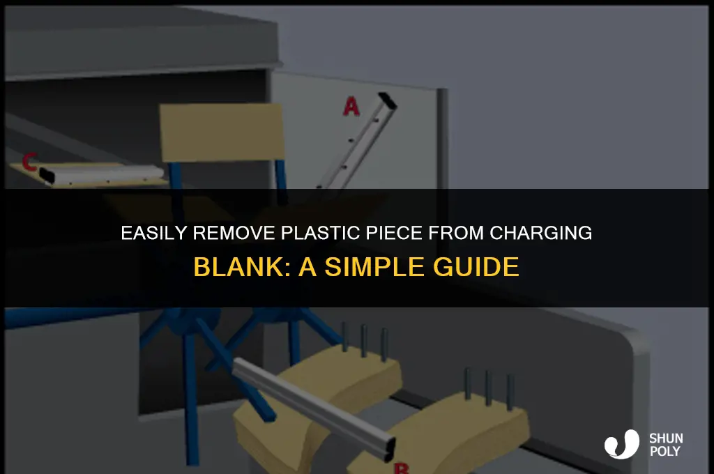 how to take plastic piece off charging blank