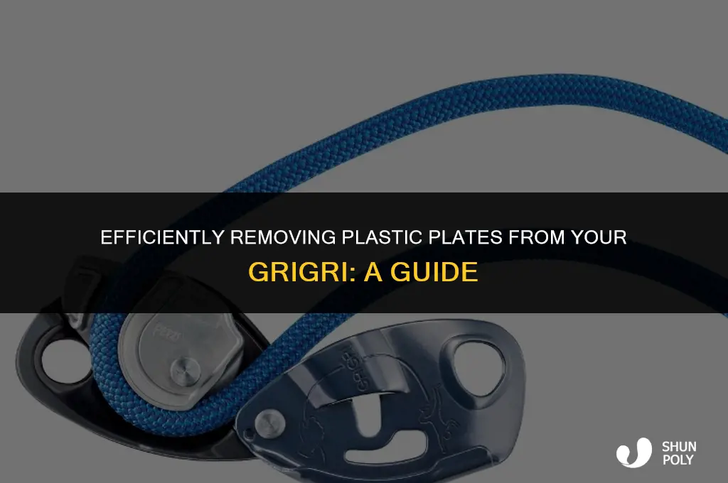 how to take plastic plate off grigri