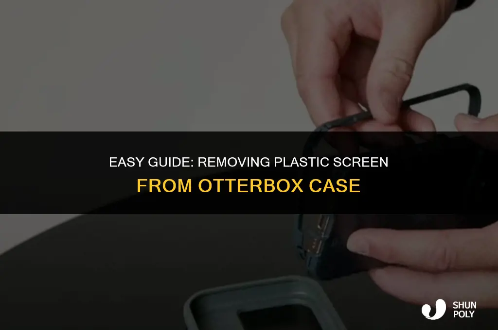 how to take plastic screen off otterbox