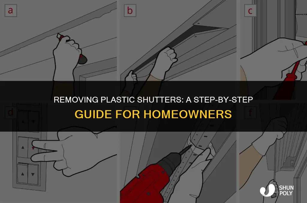 how to take plastic shutters off
