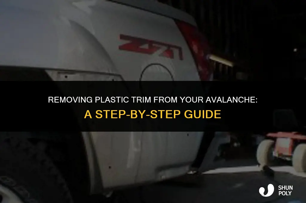 how to take plastic trim off of avalanche