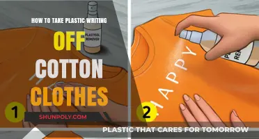 Erasing Plastic: A Guide to Removing Writing from Cotton Clothes