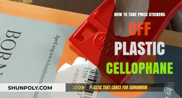 Easily Remove Price Stickers from Plastic Cellophane: A Simple Guide