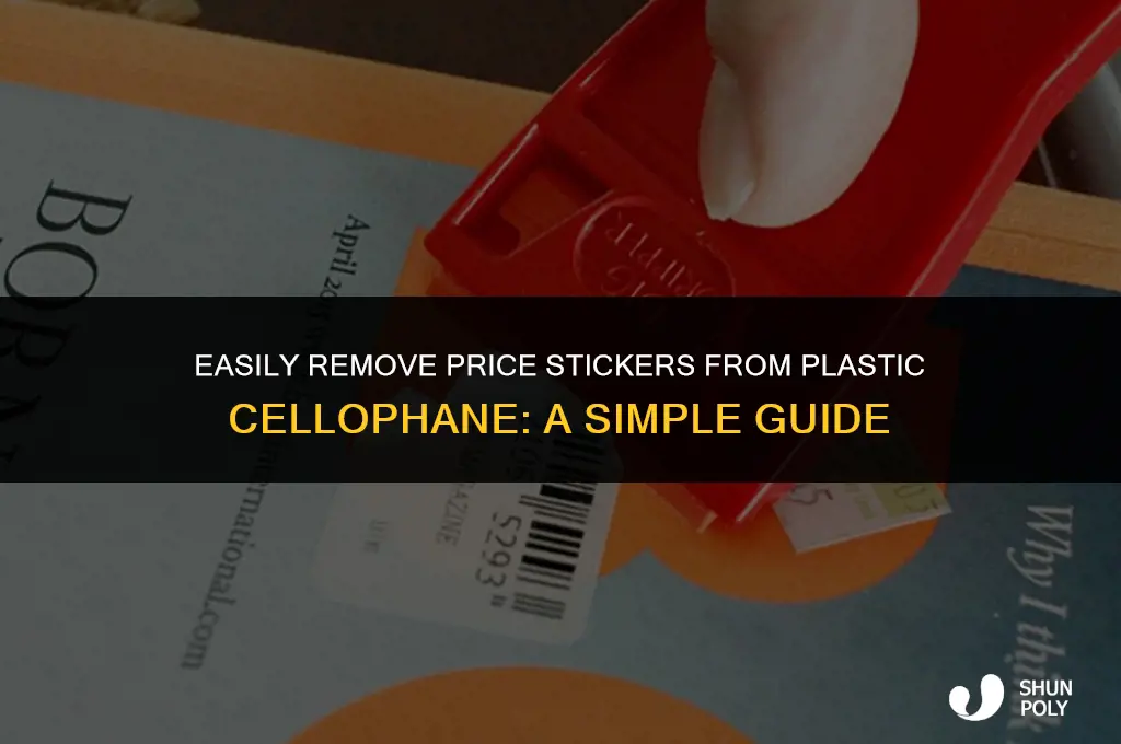 how to take price stickers off plastic cellophane