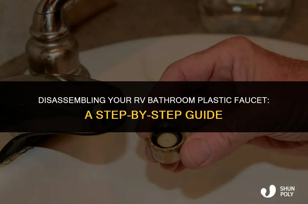 how to take rv bathroom plastice faucet apart