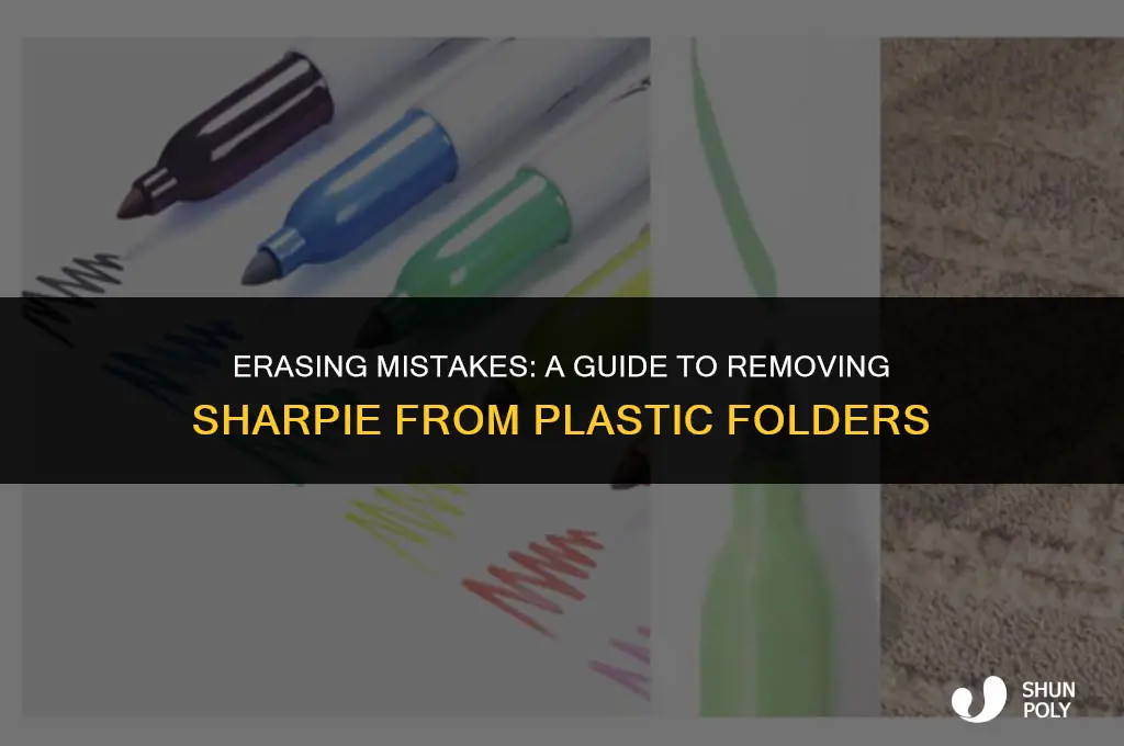 how to take sharpie off plastic folders