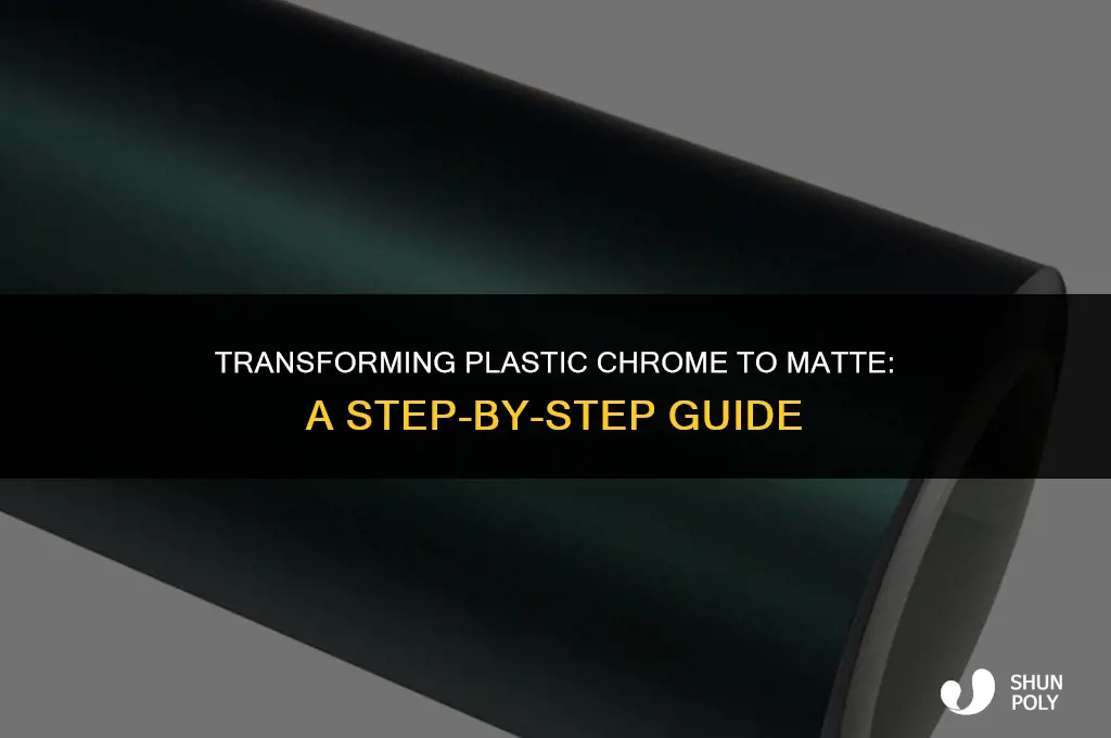 how to take something from plastic chrome to matte