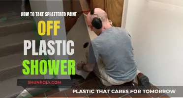Removing Splattered Paint from Your Plastic Shower