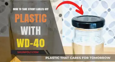 Effortlessly Remove Sticky Labels from Plastic Using WD-40: A Simple Guide
